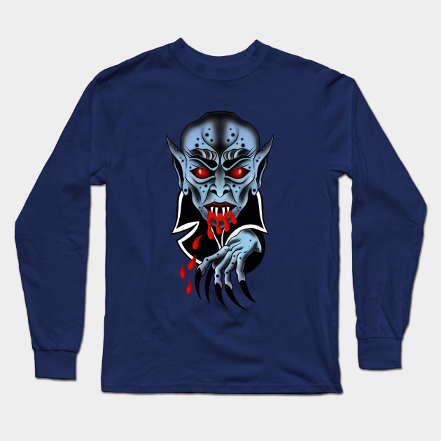 Vampire Long Sleeve T-Shirt by BSKR